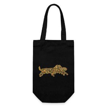 Grasshopper Geometric - Gift Bag for Bottles - black - Front