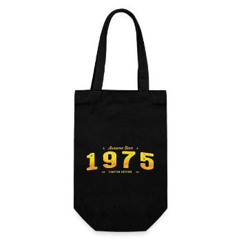 Génial depuis 1975 - 50e anniversaire Édition limitée - Sac à bouteille - noir - Devant