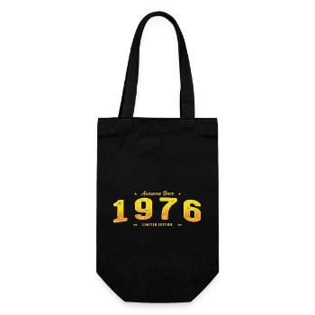 Awesome Since 1976 - 49th Birthday Limited Edition - Gift Bag for Bottles - black - Front