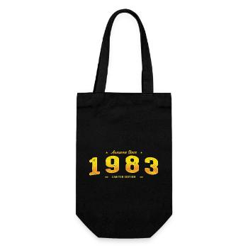 Best of 1983 - 42nd Birthday Limited Edition Gift - Gift Bag for Bottles - black - Front