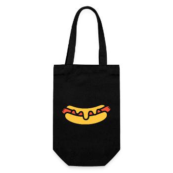 Hot dog - Gift Bag for Bottles - black - Front