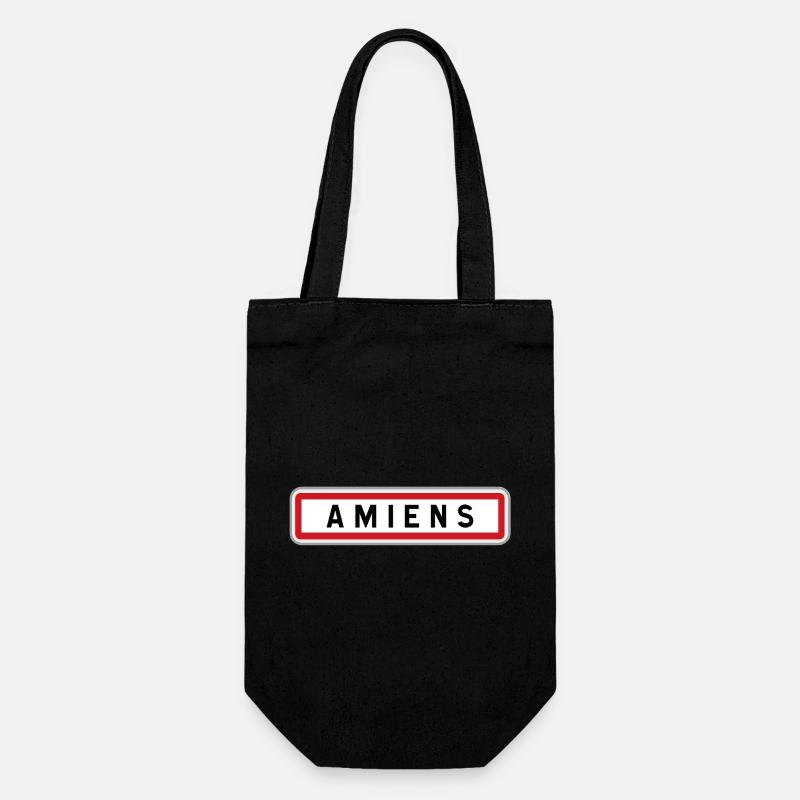 Panneau entrée de ville Amiens - Sac à bouteille - noir