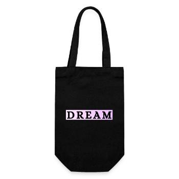 Dream in pastel purple - Gift Bag for Bottles - black - Front