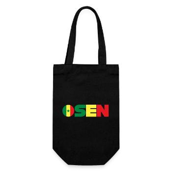 Senegal - Geschenkbeutel für Flaschen - Schwarz - Vorne