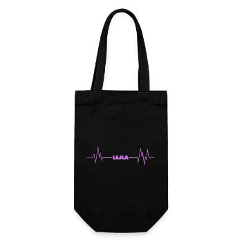 heartbeat Lejla - Gift Bag for Bottles - black - Front