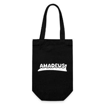 Geschenk für Amadeus - Geschenkbeutel für Flaschen - Schwarz - Vorne