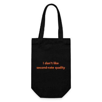 I don't like - Gift Bag for Bottles - black - Front
