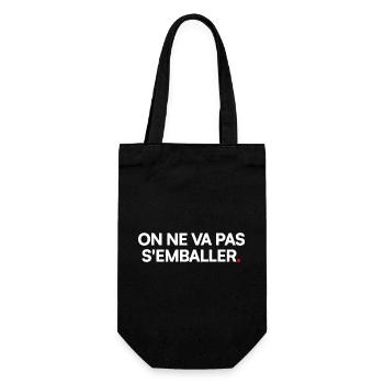 On ne va pas s'emballer - Sac à bouteille - noir - Devant