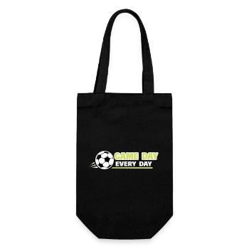 Football_Game Tag jeden Tag - Geschenkbeutel für Flaschen - Schwarz - Vorne