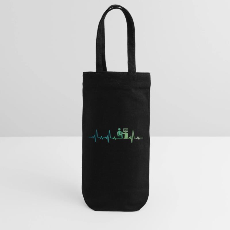 Heartbeat Programmer Developer Gift Bag for Bottles