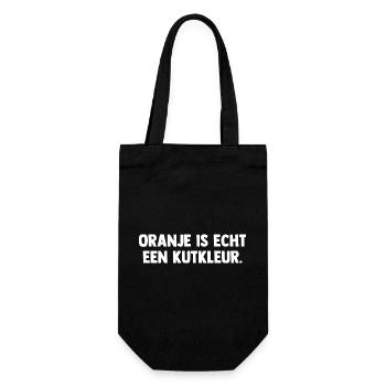 Oranje is echt een Kutkleur - Nederland - Niederla - Geschenkbeutel für Flaschen - Schwarz - Vorne