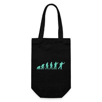 Fortschrittliche Evolutionssilhouette - Geschenkbeutel für Flaschen - Schwarz - Vorne