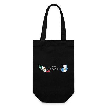 Heartbeat of Mexico and Guatemala - Gift Bag for Bottles - black - Front