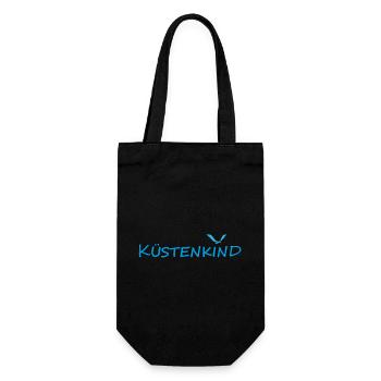 KÜSTENKIND - Geschenkbeutel für Flaschen - Schwarz - Vorne