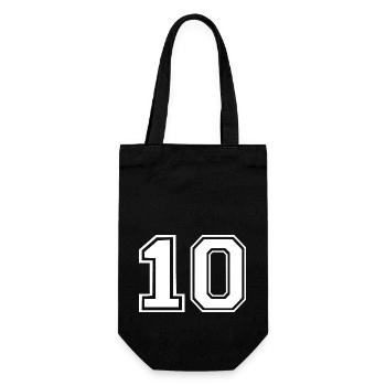 10 - Geschenkbeutel für Flaschen - Schwarz - Vorne