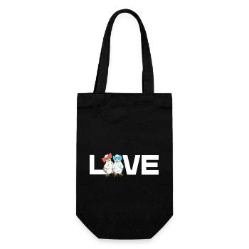 LOVE Poulet Poulet Soie Poulets Chick Soie Poulet Design - Sac à bouteille - noir - Devant