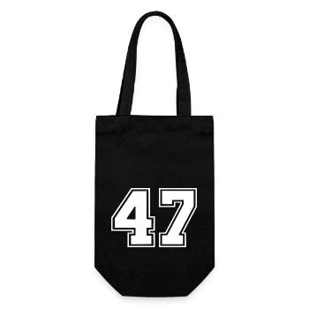 47 - Geschenkbeutel für Flaschen - Schwarz - Vorne