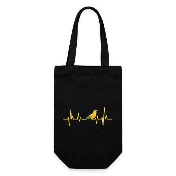 Parakeet, Parrot, Parakeet, Bird - Gift Bag for Bottles - black - Front