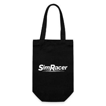 Sim Racer gamer gaming simulation logo icon icon - Gift Bag for Bottles - black - Front