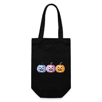Pumpkin Halloween Icon - Gift Bag for Bottles - black - Front