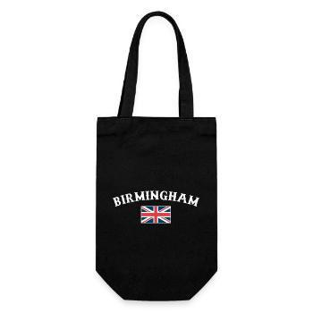 Birmingham Großbritannien Britische Flagge Brite - Geschenkbeutel für Flaschen - Schwarz - Vorne