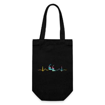 Synchronschwimmen Team Artistic Swim - Geschenkbeutel für Flaschen - Schwarz - Vorne