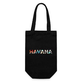 Havana Cuba - Gift Bag for Bottles - black - Front