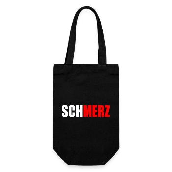 Schmerz merz - Geschenkbeutel für Flaschen - Schwarz - Vorne