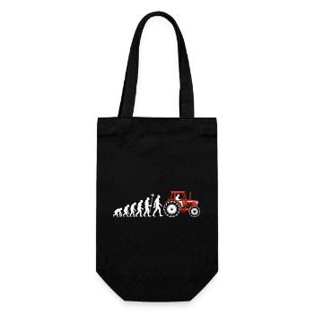 Evolution Farmer Farmer Tractor - Gift Bag for Bottles - black - Front