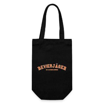 Revierjäger Beruf in Ausbildung - Geschenkbeutel für Flaschen - Schwarz - Vorne