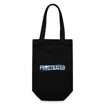 Frustrated statement for stressed people - Gift Bag for Bottles - black - Front