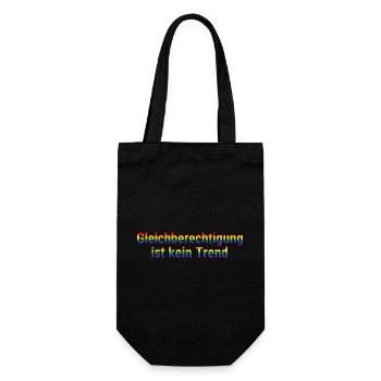 Equality is not a trend - Gift Bag for Bottles - black - Front