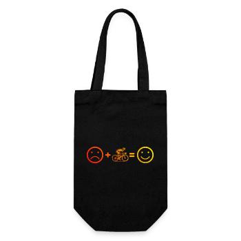 Roadbike artwork for your outfit - Gift Bag for Bottles - black - Front