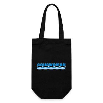 AQUAWOMAN - Gift Bag for Bottles - black - Front