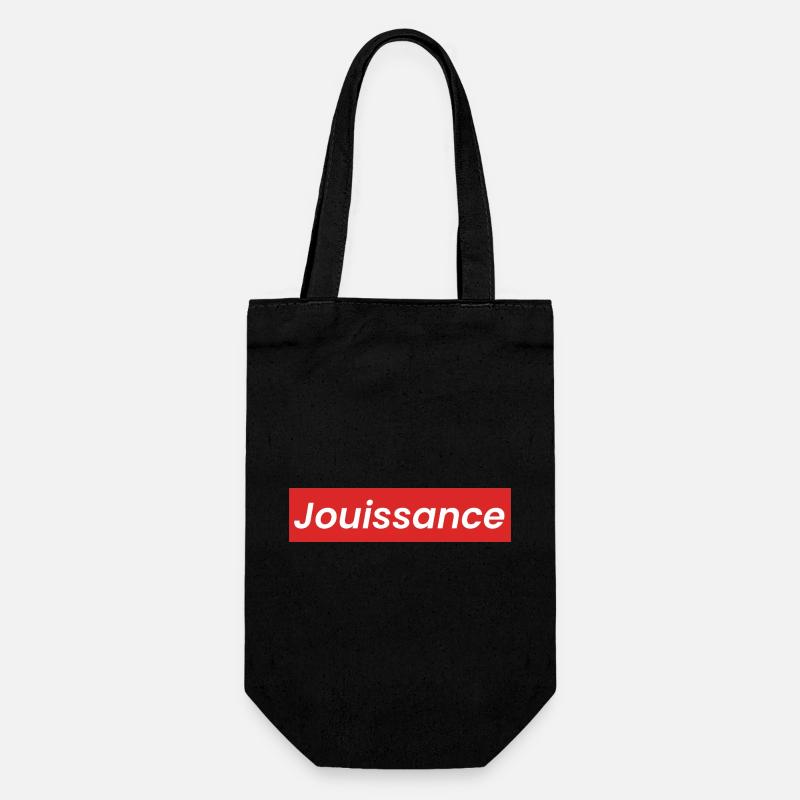 Jouissance Statement philosophie - Geschenkbeutel für Flaschen - Schwarz