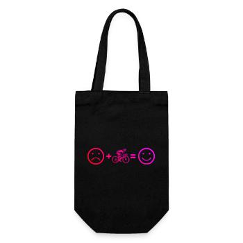 Gift idea for a road bike with road bike - Gift Bag for Bottles - black - Front
