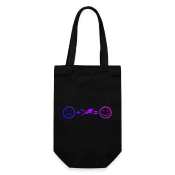 Gift idea for a freediver with freediving - Gift Bag for Bottles - black - Front