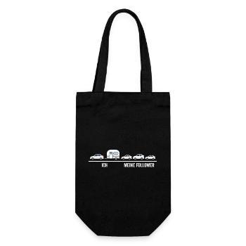 Ich meine Follower Karawane - Geschenkbeutel für Flaschen - Schwarz - Vorne