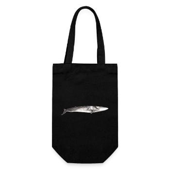Fin whale Balaenoptera physalus - Gift Bag for Bottles - black - Front