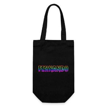 fernando rs regenbogen - Geschenkbeutel für Flaschen - Schwarz - Vorne