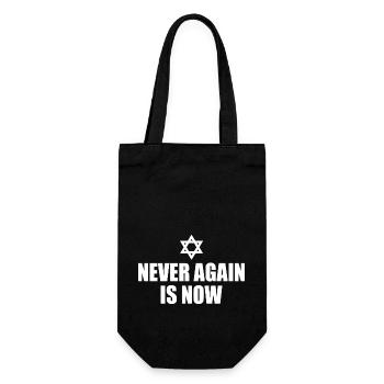 Never again is now - Geschenkbeutel für Flaschen - Schwarz - Vorne