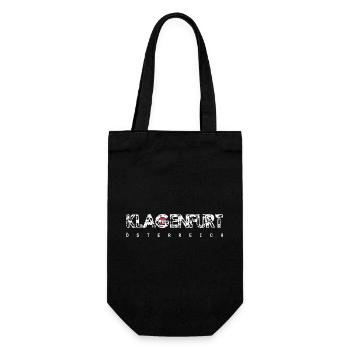 Klagenfurt, Autriche, Typographie en détresse - Sac à bouteille - noir - Devant