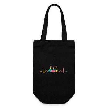 Synchronschwimmen Team Artistic Swim - Geschenkbeutel für Flaschen - Schwarz - Vorne