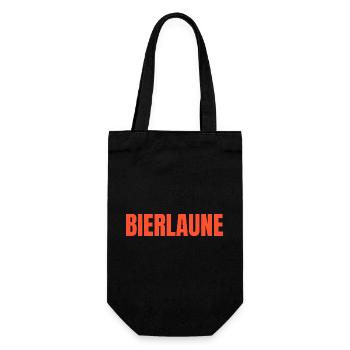 Bierlaune Shirt – Lustiges Frühlingsfest Bier Fest - Geschenkbeutel für Flaschen - Schwarz - Vorne