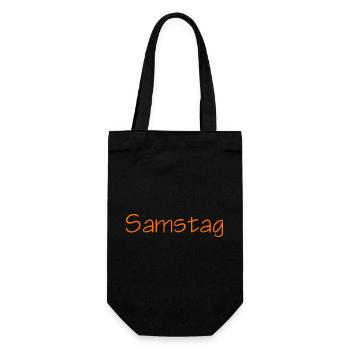 Samstag - Geschenkbeutel für Flaschen - Schwarz - Vorne