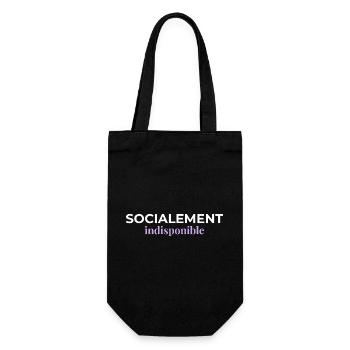 Socialement Indisponible — Introverti - Sac à bouteille - noir - Devant
