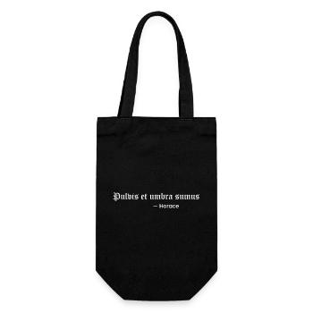 Pulvis et umbra sumus. - Gift Bag for Bottles - black - Front