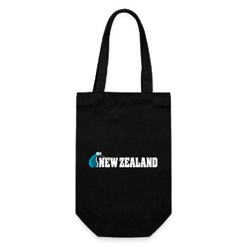Kiwi Bird Cartoon Nouvelle-Zélande - Sac à bouteille - noir - Devant