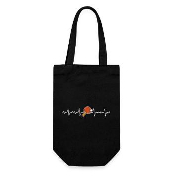 Joueur de tennis de table Heartbeat Tennis de table - Sac à bouteille - noir - Devant