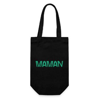 I LOVE. I LOVE YOU. MAMAN. FÊTE DES MÈRES. - Sac à bouteille - noir - Devant